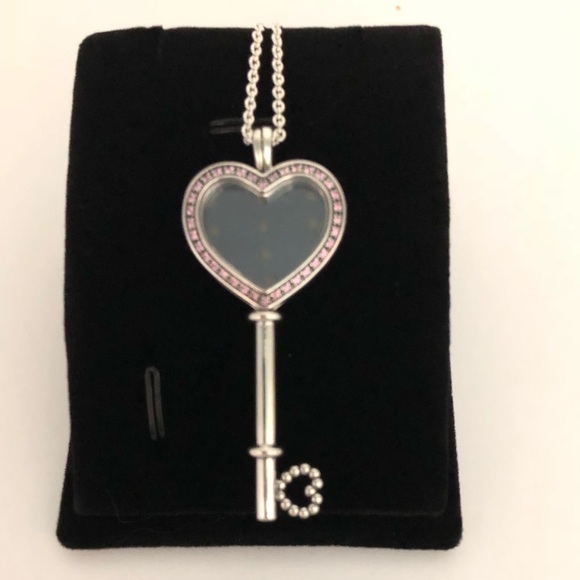 Pandora Jewelry Limited Edition Large Floating Locket Key Necklace Poshmark